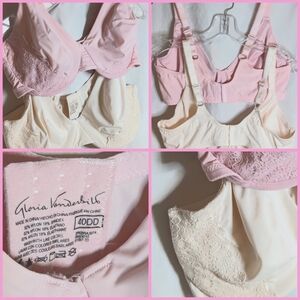 Bundle of 2 Gloria Vanderbilt bras new pink nude 40DD
